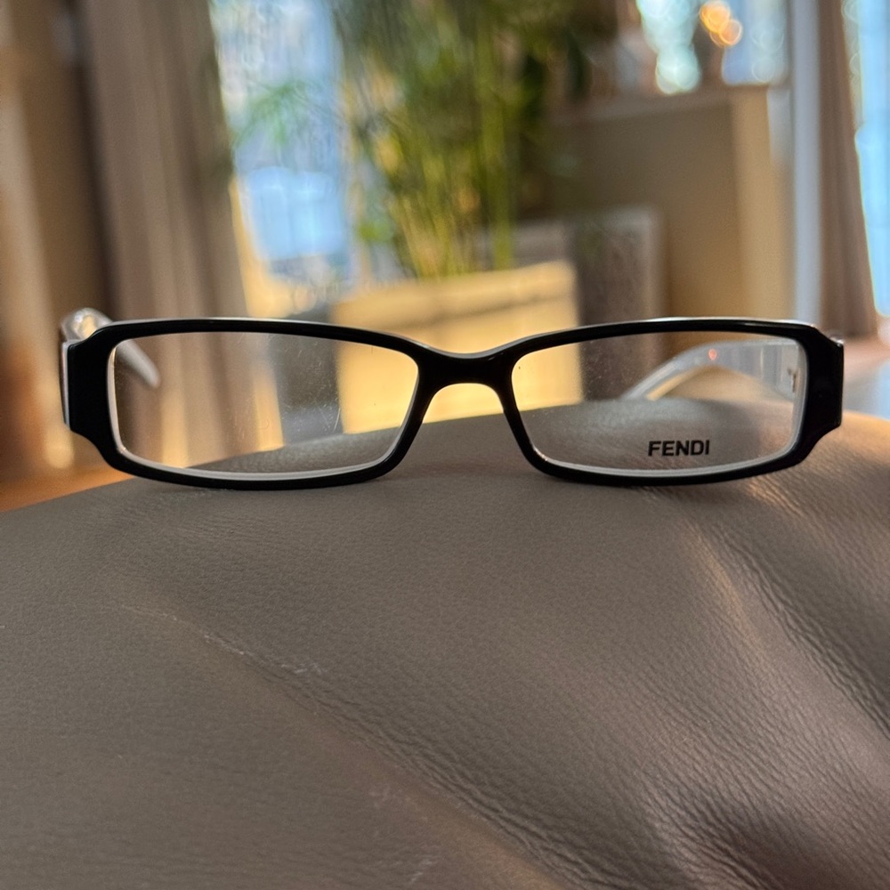 Fendi black and white Eyeglasses